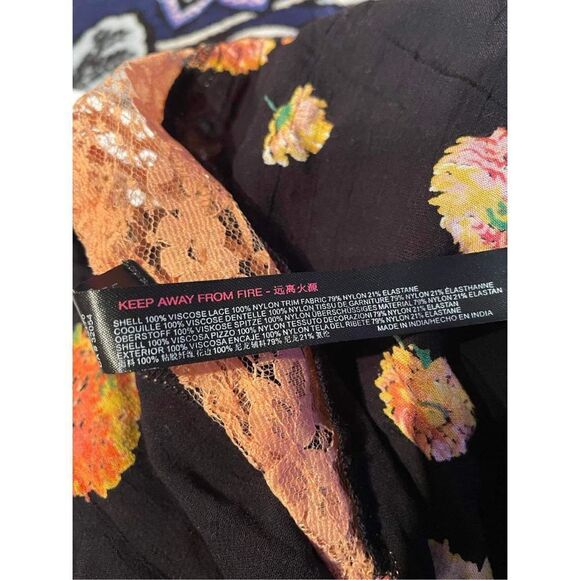 New Free People Poppy Printed Bodysuit Size M - Picture 9 of 10